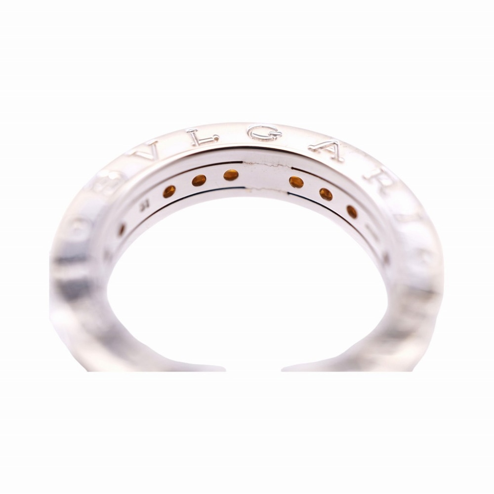 美品 B-ZERO1 シトリン リング・指輪 K18ホワイトゴールド/シトリン ホワイトゴールド 0040【中古】 レディース