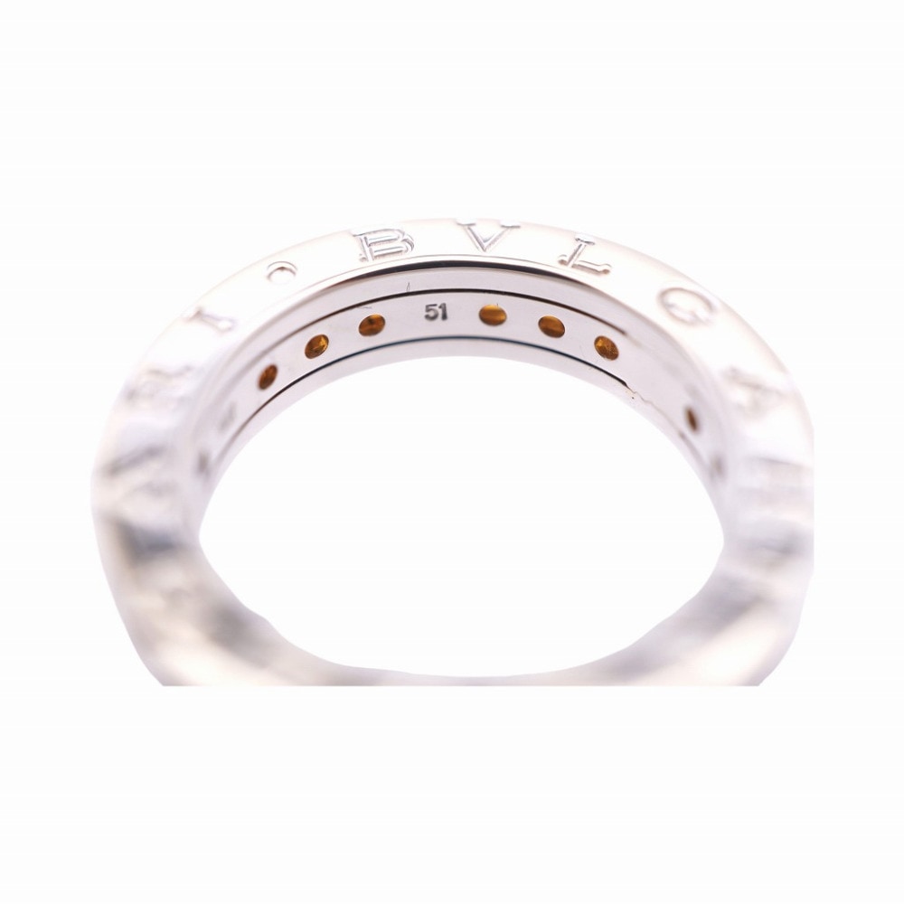 美品 B-ZERO1 シトリン リング・指輪 K18ホワイトゴールド/シトリン ホワイトゴールド 0040【中古】 レディース