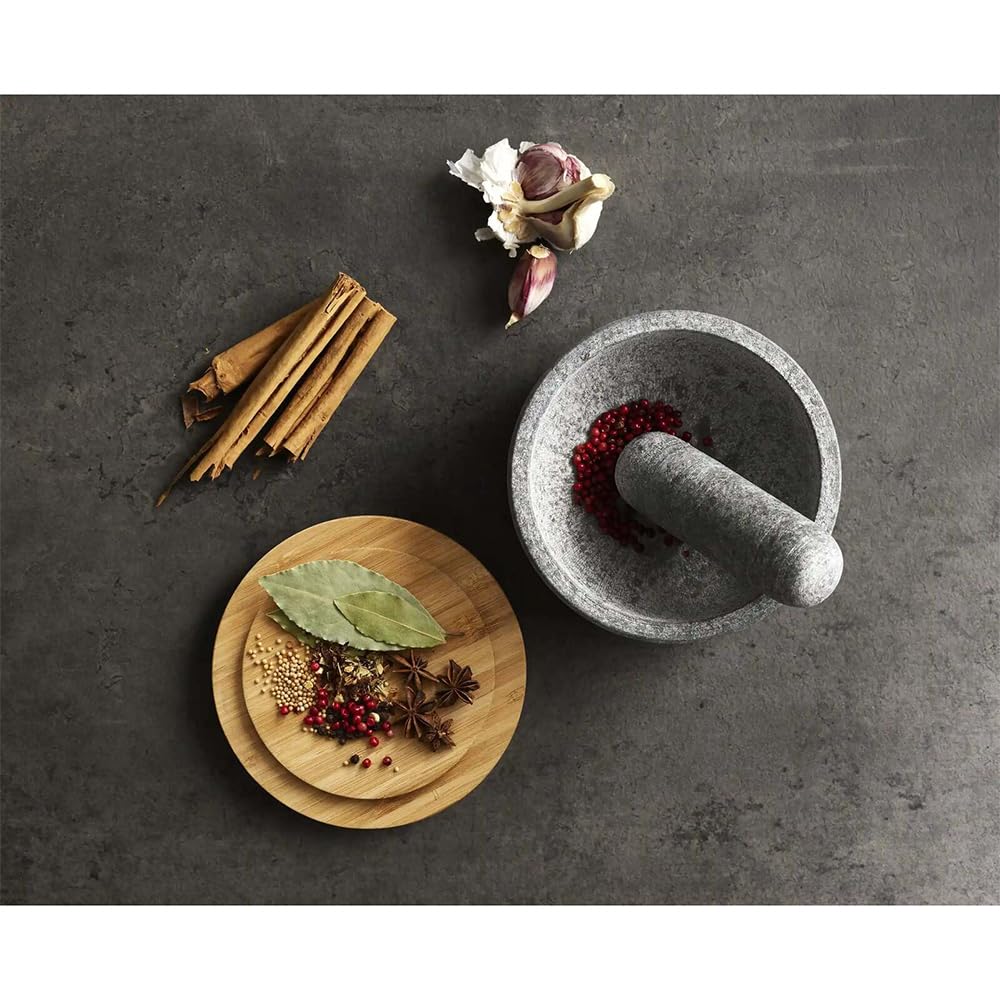 すり鉢 すりこぎ セット ダッシュ 天然御影石製 直径21.5cm 竹製フタ付き スパイスグラインダー ハーブ つぶし器 すり潰し 粉末 調理器具 キッチン 薬味 ペースト ソース 下ごしらえ グレー すり鉢 すりこぎ セット ダッシュ 天然御影石製 直径21.5cm 竹製フタ付き スパイスグラインダー ハーブ つぶし器 すり潰し 粉末 調理器具 キッチン 薬味 ペースト ソース 下ごしらえ グレー