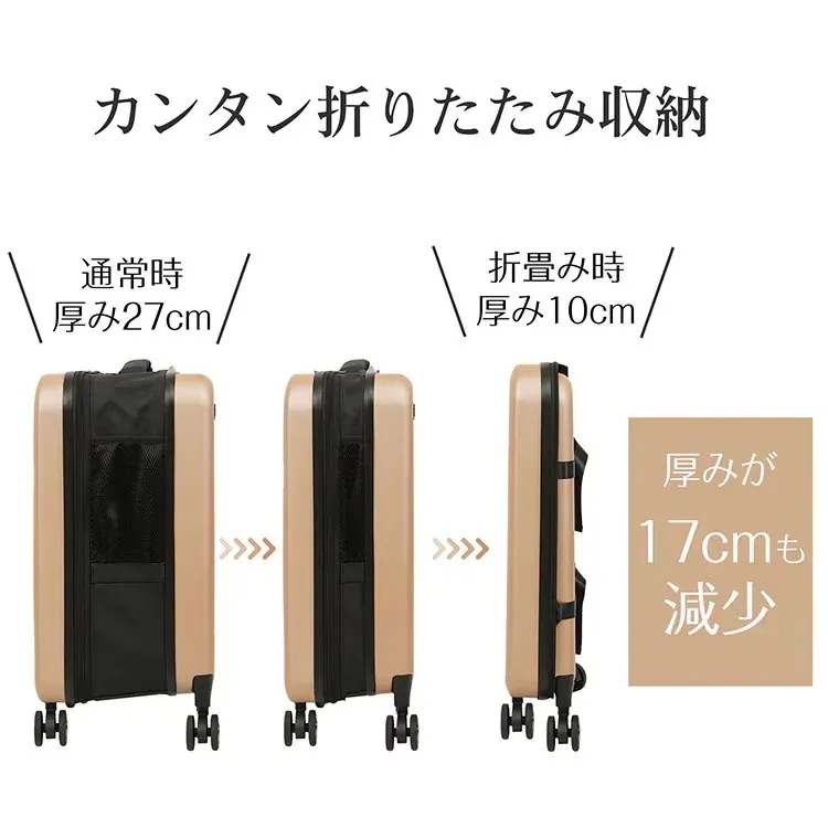 3日以内配送スーツケース 折り畳み式 キャリーケース 40L USBポート搭載 ダイャルロック 360度回転キャスター付き 頑丈 隙閭に収納 軽量 旅行 出張 1~3日宿泊 sh0131297