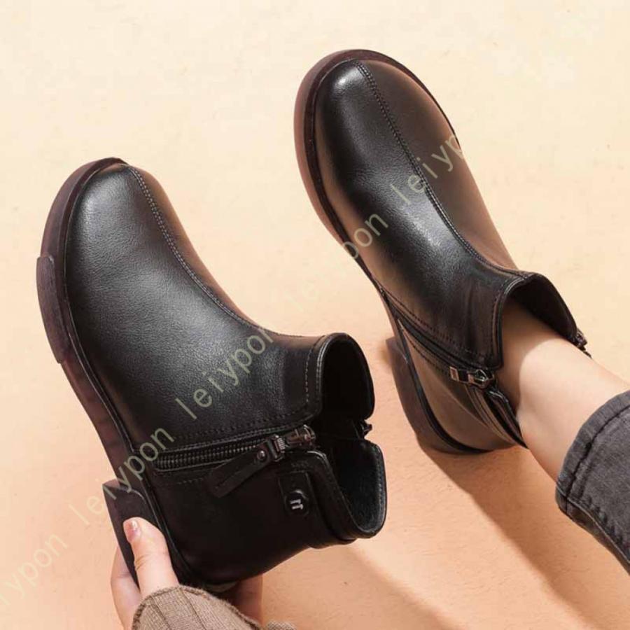 ムートンブーツ レディース 滑らない ショートブーツ 冬靴 スノーブーツ ショート靴 大きいサイズ 通学 おしゃれ 暖かい スノーシューズ 防寒 防滑 通勤