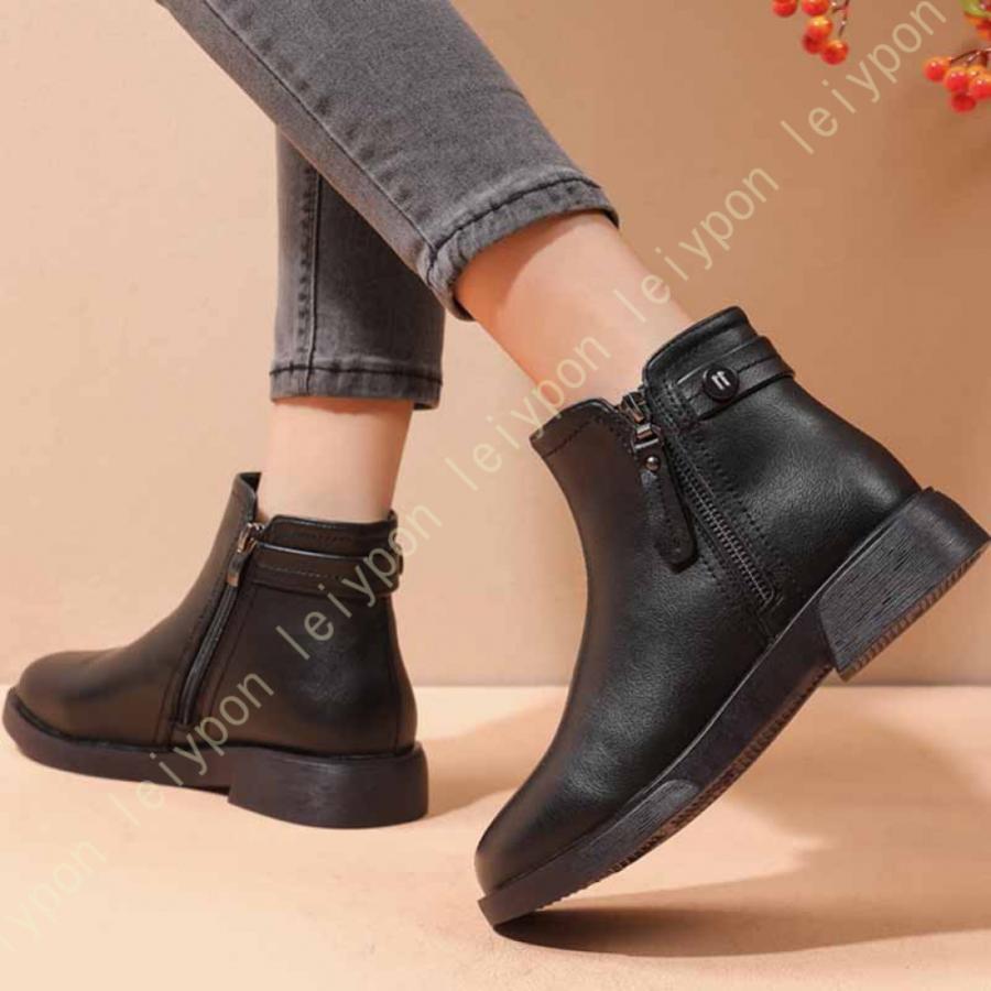 ムートンブーツ レディース 滑らない ショートブーツ 冬靴 スノーブーツ ショート靴 大きいサイズ 通学 おしゃれ 暖かい スノーシューズ 防寒 防滑 通勤