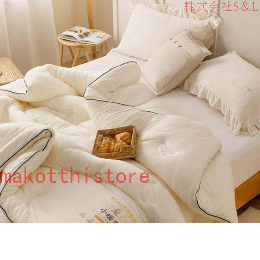 かけ布団 シングル 寝汗吸収 肌掛け布団 通気性いい かけ布団 ダブル ふんわりとろける肌触り 羽毛タッチ 洗濯可能 無地掛けぶとん ふとん 抗菌防臭