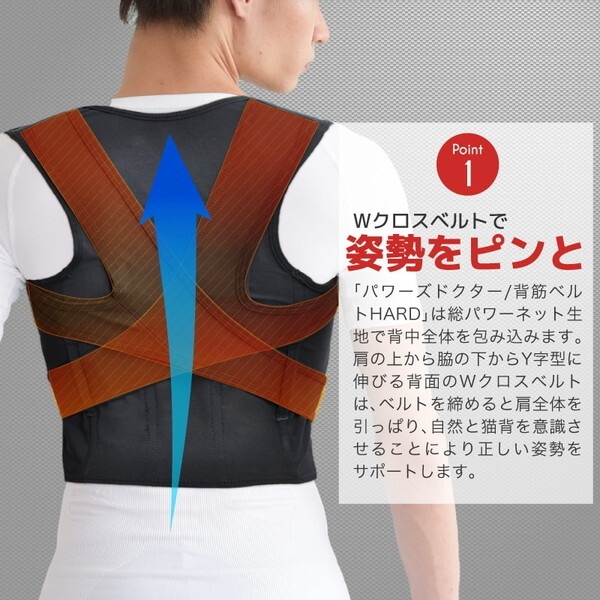大河商事 POWERS Dr.003 背筋ベルト ハードタイプ S ブラック 大河商事 POWERS Dr.003 背筋ベルト ハードタイプ S ブラック