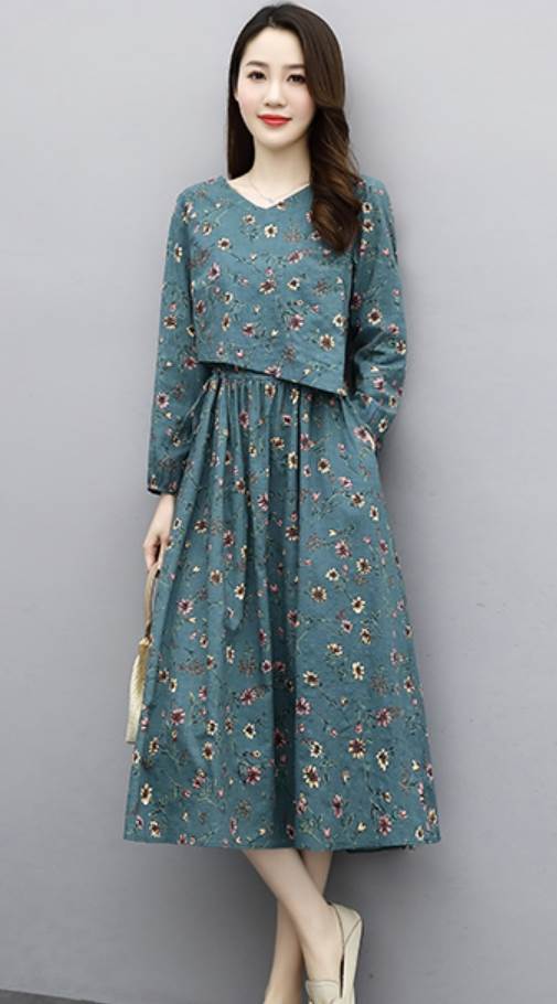 ワンピース スカート ミモレ丈 ロング丈 アシンメトリー 長袖 Vネック 花柄 フレア レディース かわいい 大人可愛い きれいめ こなれ感 シンプル カジュアル 主役級 存在感 個性的 モダン フェ ワンピース スカート ミモレ丈 ロング丈 アシンメトリー 長袖 Vネック 花柄 フレア レディース かわいい 大人可愛い きれいめ こなれ感 シンプル カジュアル 主役級 存在感 個性的 モダン フェ