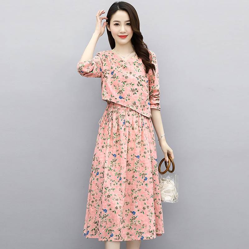 ワンピース スカート ミモレ丈 ロング丈 アシンメトリー 長袖 Vネック 花柄 フレア レディース かわいい 大人可愛い きれいめ こなれ感 シンプル カジュアル 主役級 存在感 個性的 モダン フェ ワンピース スカート ミモレ丈 ロング丈 アシンメトリー 長袖 Vネック 花柄 フレア レディース かわいい 大人可愛い きれいめ こなれ感 シンプル カジュアル 主役級 存在感 個性的 モダン フェ