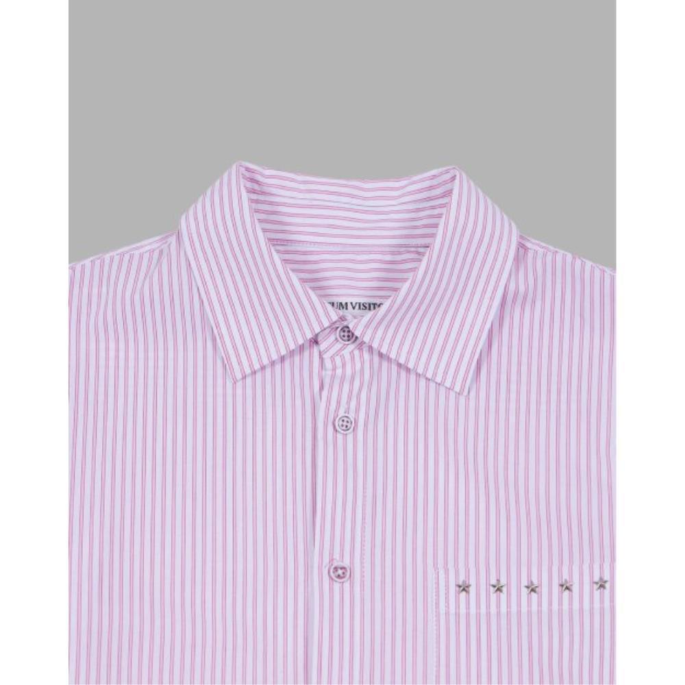 THE MUSEUM VISITOR FIVE STAR STUD POCKET SHIRTS RED 1027 THE MUSEUM VISITOR FIVE STAR STUD POCKET SHIRTS RED 1027