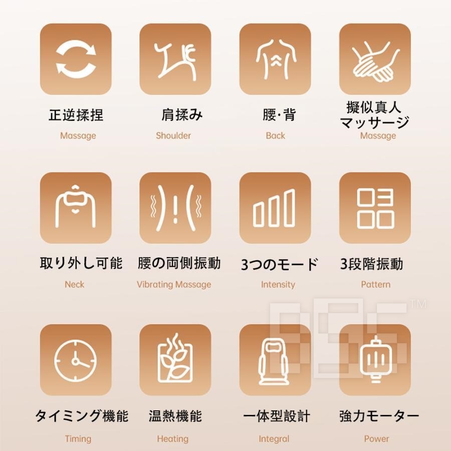 マッサージチェア マッサージシート シートマッサージャー マッサージ マッサージ器 マッサージ機 肩こり 指圧 揉み マッサージチェア 温熱ヒーター 3段階振動 肩 腰 背中 軽量 プレゼント 家庭用