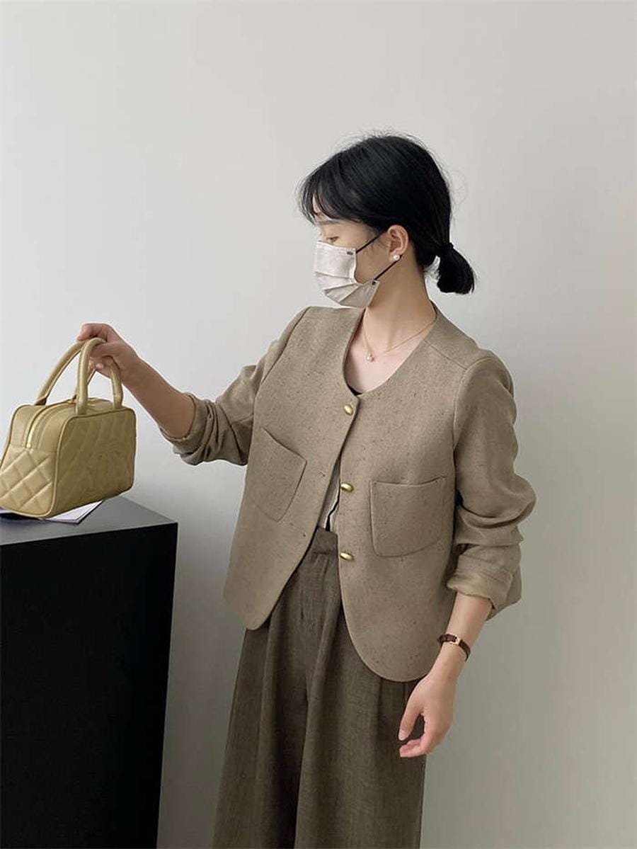 きれいめ 通勤 卒業式 レディース 裏地付き 入園式 ママ 仕事 フ 学校行事 ノーカラージャケット 通勤 アウター ショート デート 上品 ジャケット 謝恩会 ママスーツ トップス 母 大人 きれいめ 通勤 卒業式 レディース 裏地付き 入園式 ママ 仕事 フ 学校行事 ノーカラージャケット 通勤 アウター ショート デート 上品 ジャケット 謝恩会 ママスーツ トップス 母 大人