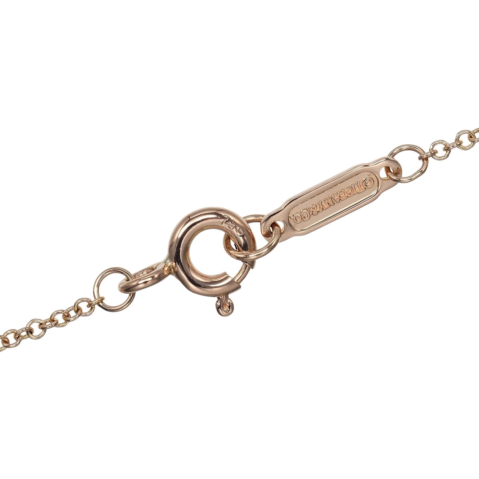 メトロハート ネックレス K18ピンクゴールド ダイヤモンド 約2g レディース 中古品 Aランク