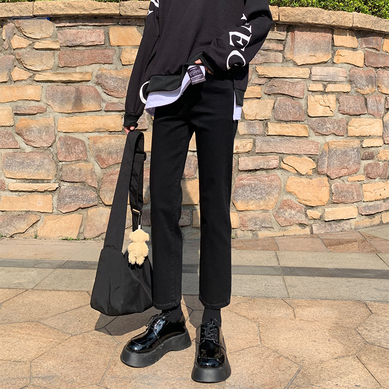 ストレートジーンズ 女性 新作 ゆったり ハイウエスト 薄手l万能 小柄 春秋冬春秋冬秋物 ストレートジーンズ 女性 新作 ゆったり ハイウエスト 薄手l万能 小柄 春秋冬春秋冬秋物