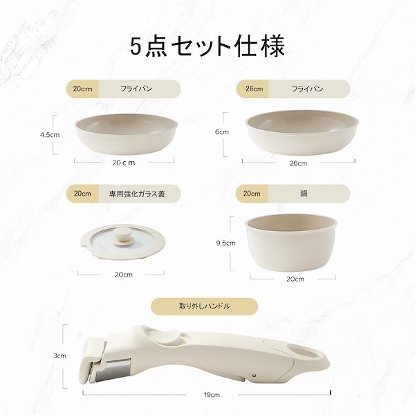 Qoo10] Redchef フライパン セット 5点