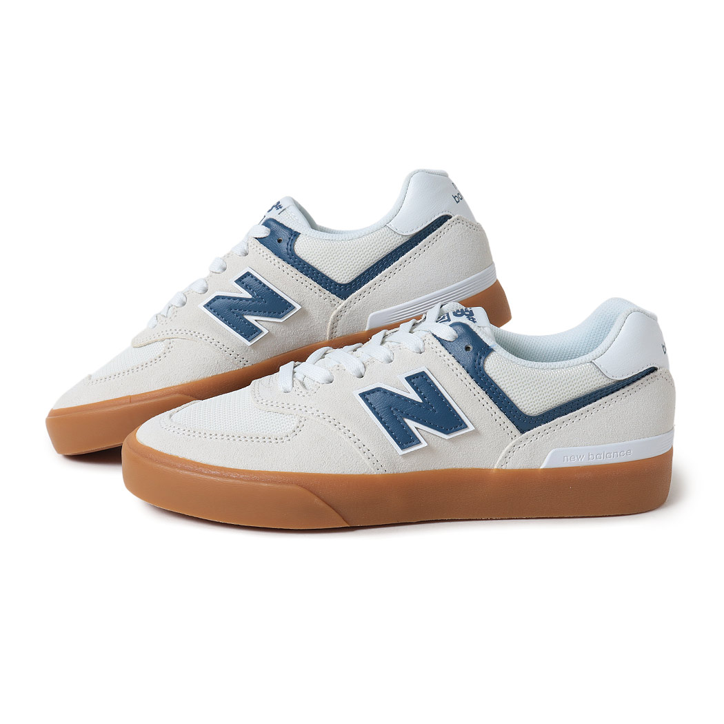 NEW BALANCE ニューバランス ヌメリック 574 スニーカー NM574VRU WHITE/BLUE ( ホワイト 白 ブルー 青 SKATE スケート メンズ ) NEW BALANCE ニューバランス ヌメリック 574 スニーカー NM574VRU WHITE/BLUE ( ホワイト 白 ブルー 青 SKATE スケート メンズ )