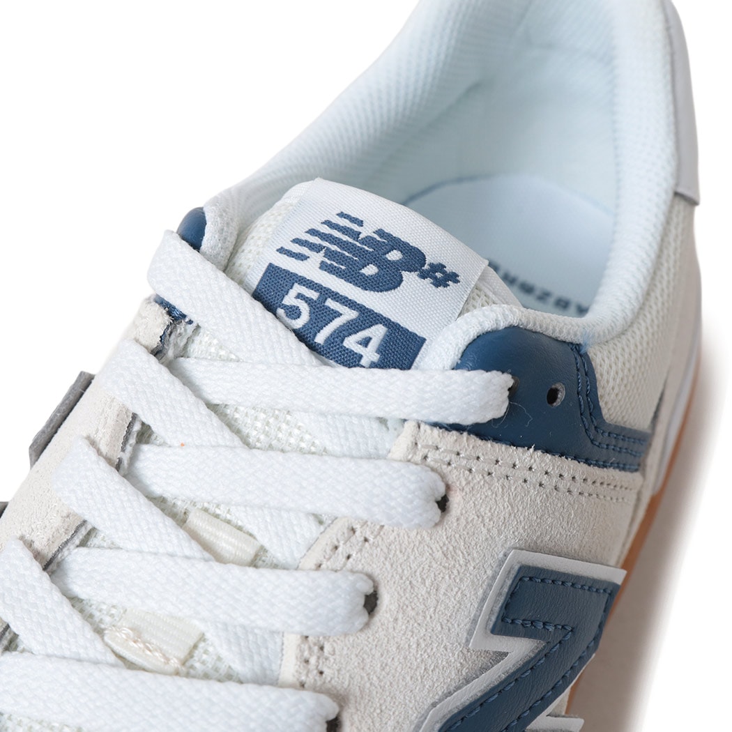 NEW BALANCE ニューバランス ヌメリック 574 スニーカー NM574VRU WHITE/BLUE ( ホワイト 白 ブルー 青 SKATE スケート メンズ ) NEW BALANCE ニューバランス ヌメリック 574 スニーカー NM574VRU WHITE/BLUE ( ホワイト 白 ブルー 青 SKATE スケート メンズ )