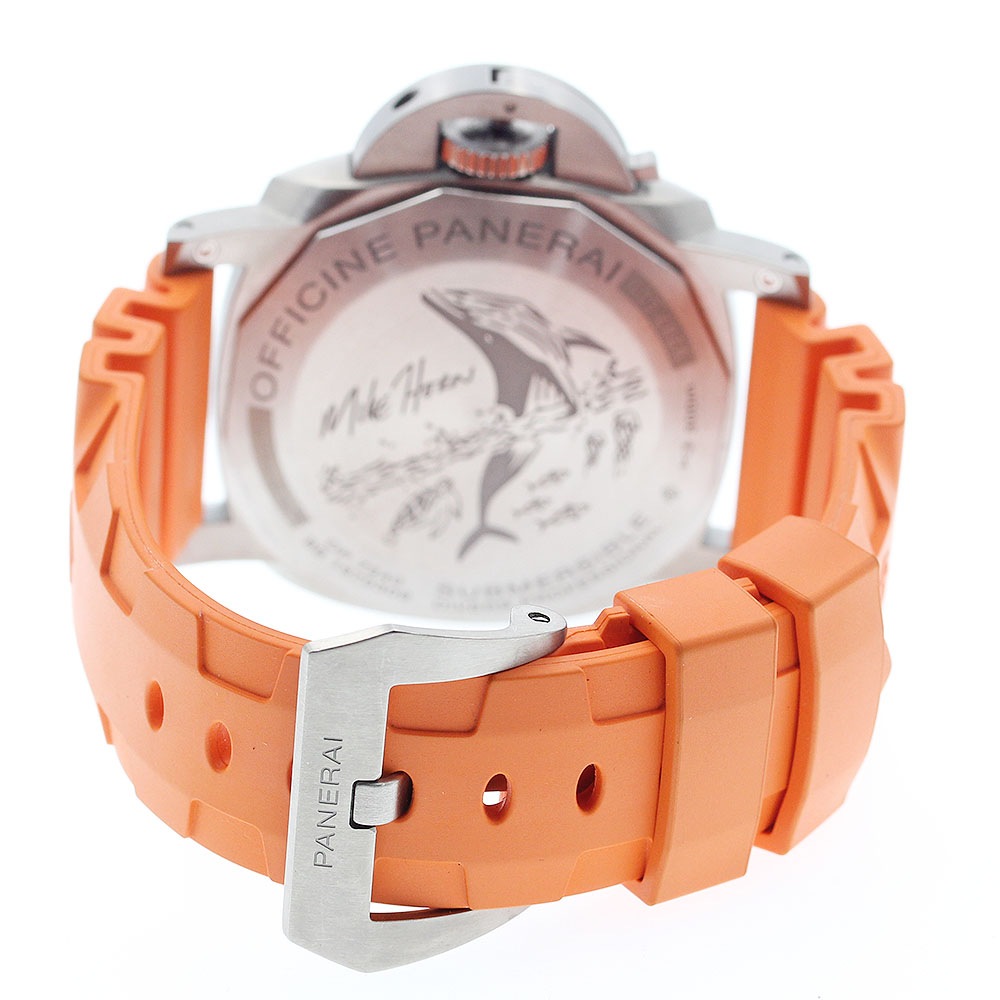 パネライ PANERAI PAM00984 サブマーシブル マイク・ホーン エディション スモールセコンド 自動巻き メンズ 良品 箱・保証書付き_889448【中古】 パネライ PANERAI PAM00984 サブマーシブル マイク・ホーン エディション スモールセコンド 自動巻き メンズ 良品 箱・保証書付き_889448【中古】