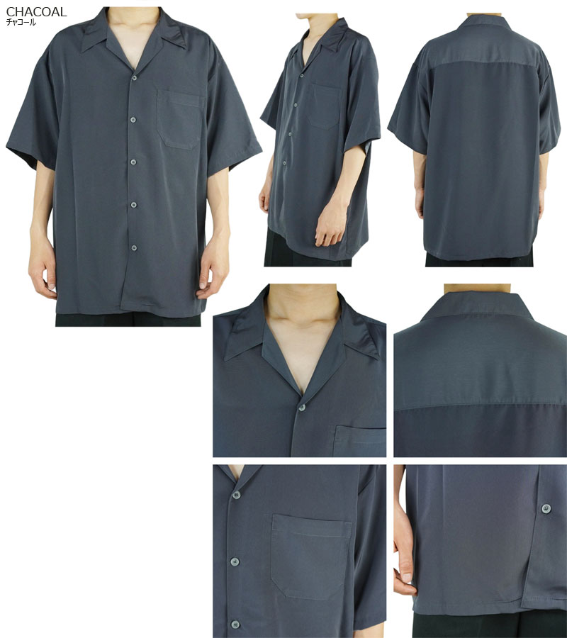 CALTOP キャルトップ カルトップメンズ シャツ【クリックポスト発送】3003 SS SHIRTSショートスリーブシャツBLACK(ブラック) KH