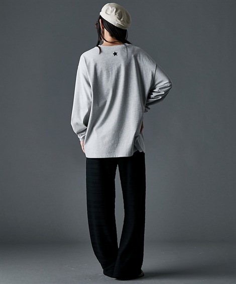 Tシャツ・カットソー ロゴプリントロングスリーブTシャツ 大きいサイズ有 GEVS. Tシャツ・カットソー ロゴプリントロングスリーブTシャツ 大きいサイズ有 GEVS.