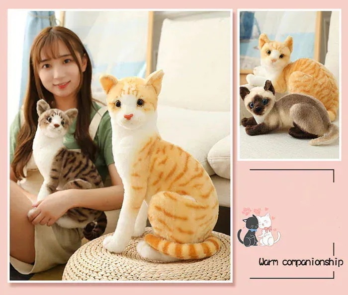 猫 ぬいぐるみ リアル シャムネコ タヌキ猫 茶トラ猫 ペット シャム猫 ねこ 本物 そっくり ネコ 子ども キッズ ギフト クリスマス プレゼント 子供 女の子 男の子 癒し ふわふわ