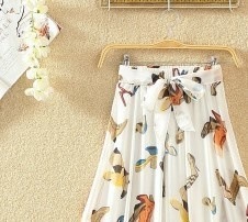 3264．Ａラインフレアきれいめボトムス(ホワイト) 2019 春夏 お呼ばれ ご挨拶 記念日 スカート