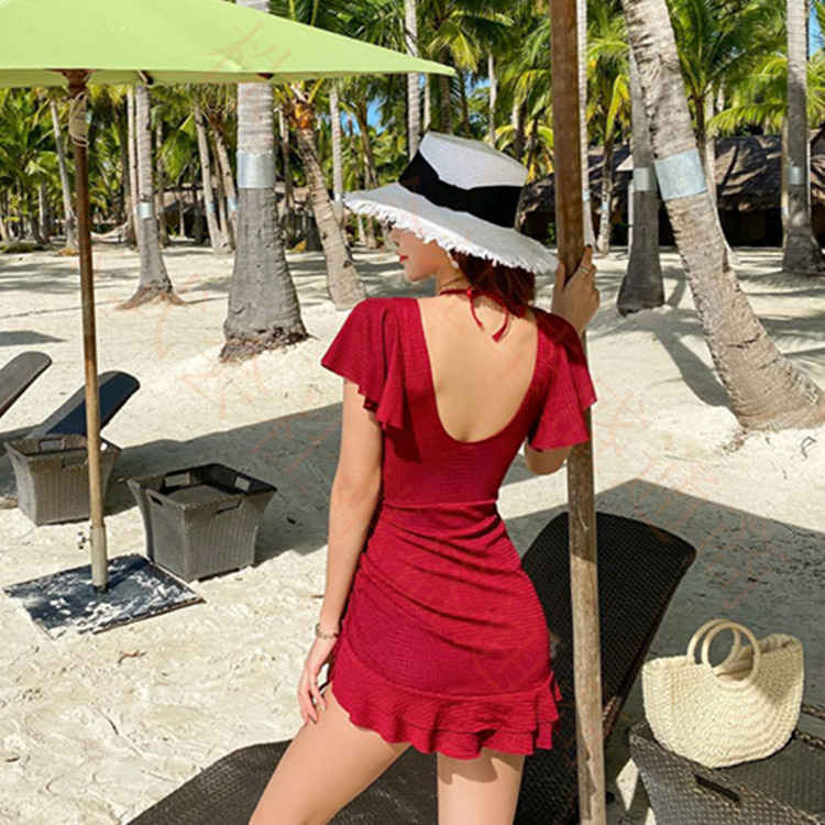 水着 レディース ワンピース オールインワン 体型カバー カシュクール 無地 露出控えめ ビキニ かわいい 大人 女性 ミセス ママ水着 オトナ女子 バックシャン セクシー aaa