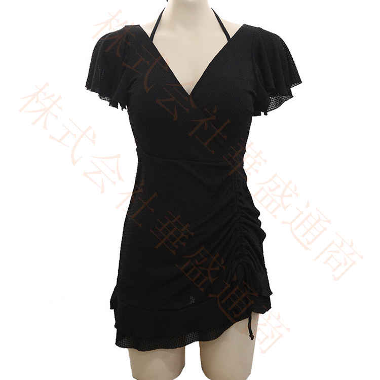 水着 レディース ワンピース オールインワン 体型カバー カシュクール 無地 露出控えめ ビキニ かわいい 大人 女性 ミセス ママ水着 オトナ女子 バックシャン セクシー aaa