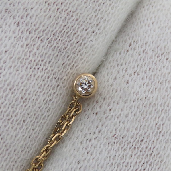 カルティエ Cartier ピアス トリニティ ダイヤ K18YG K18PG K18WG ホワイトゴールドXイエローゴールドXピンクゴールド ドロップ 1P 750 18K 【ケース】【中古】