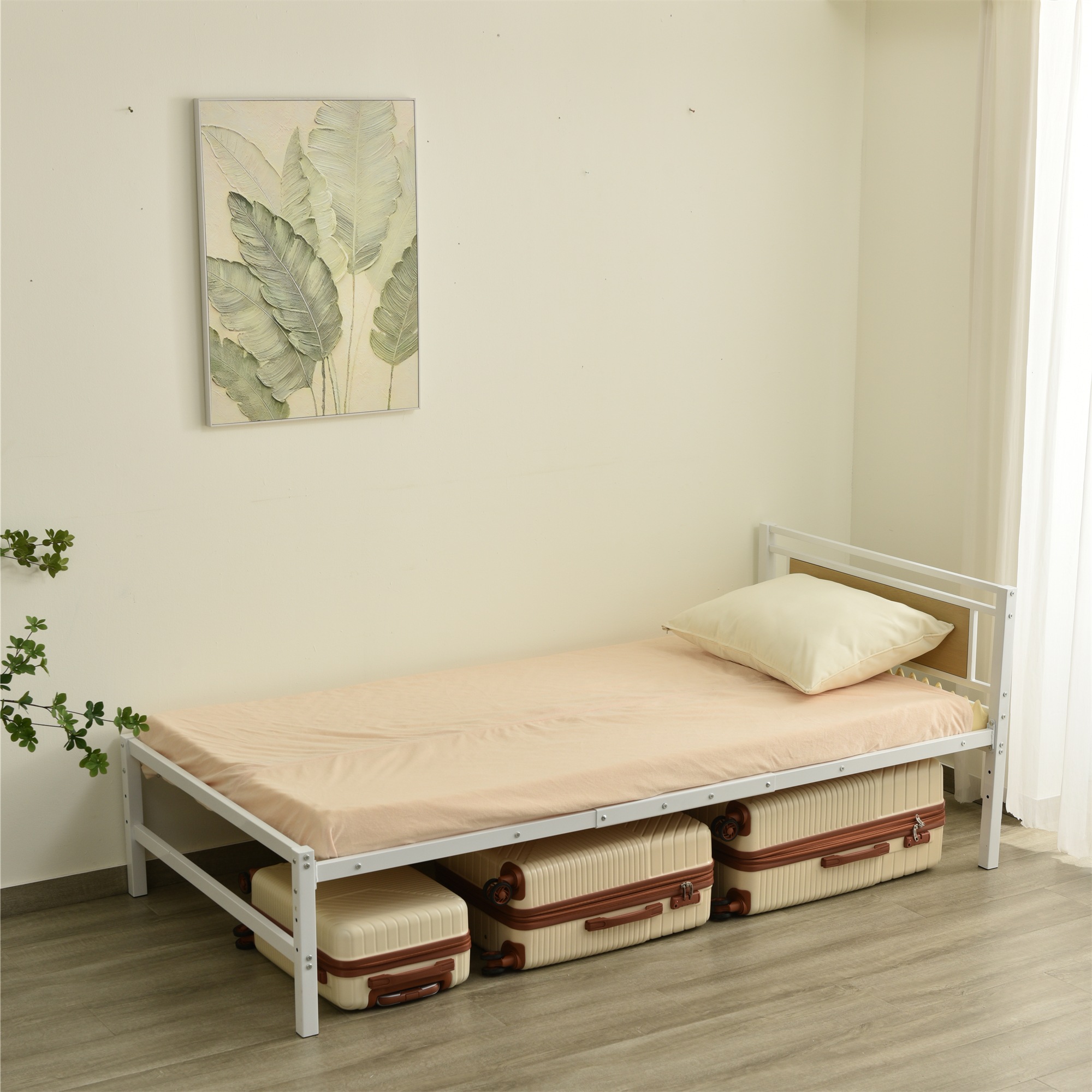 【国内出荷】【新作】【ホワイト】パイプベッド シングル ベッド 宮 三段階高さ調整可 スチール 耐震 ベッド北欧風 子供部屋 【国内出荷】【新作】【ホワイト】パイプベッド シングル ベッド 宮 三段階高さ調整可 スチール 耐震 ベッド北欧風 子供部屋