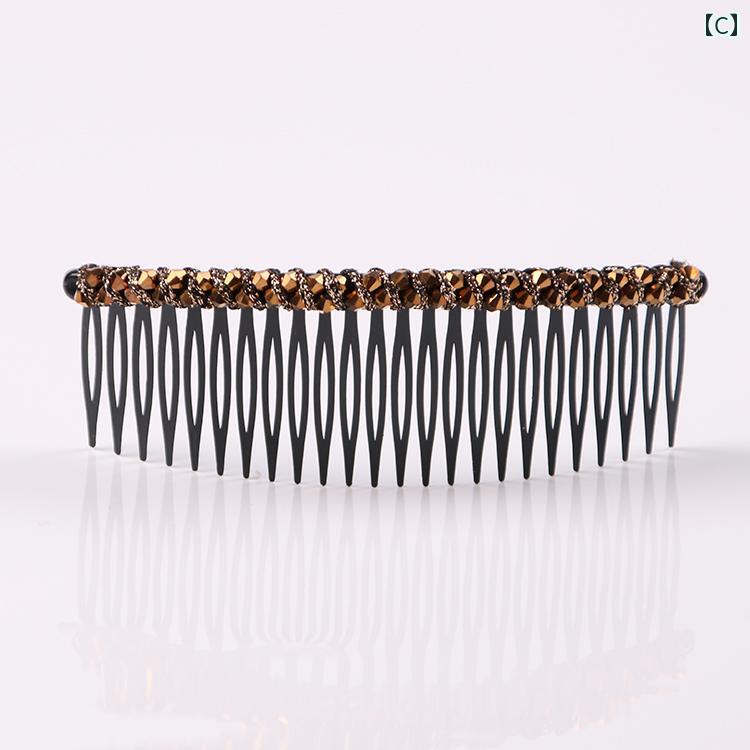 前髪クリップ 韓国 オルチャン おしゃれ かわいい ファッション ヘアピン アクセサリー レディース コーム フープ ワインレッド ピンク 紺