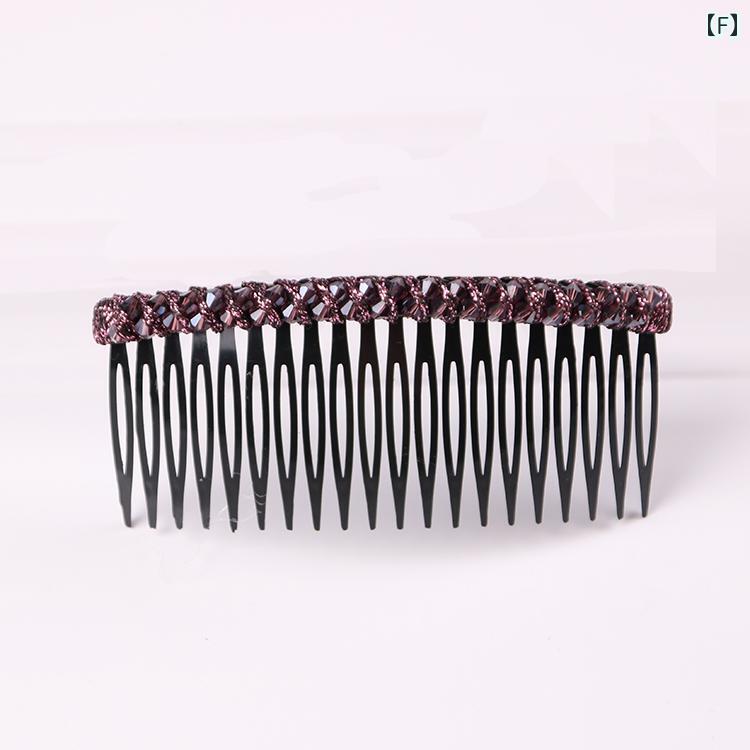 前髪クリップ 韓国 オルチャン おしゃれ かわいい ファッション ヘアピン アクセサリー レディース コーム フープ ワインレッド ピンク 紺