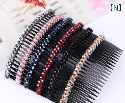 前髪クリップ 韓国 オルチャン おしゃれ かわいい ファッション ヘアピン アクセサリー レディース コーム フープ ワインレッド ピンク 紺