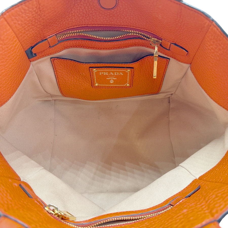 プラダ PRADA ハンドバッグ レザー オレンジ レディース BR5092 n0527