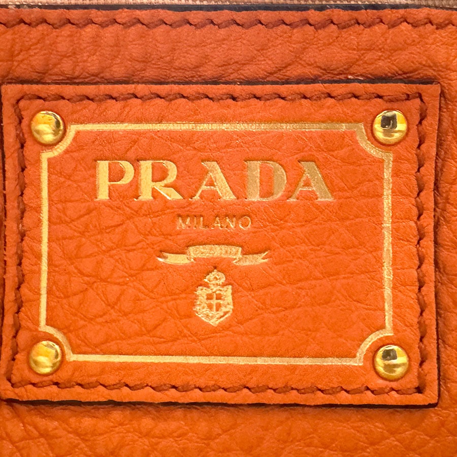 プラダ PRADA ハンドバッグ レザー オレンジ レディース BR5092 n0527