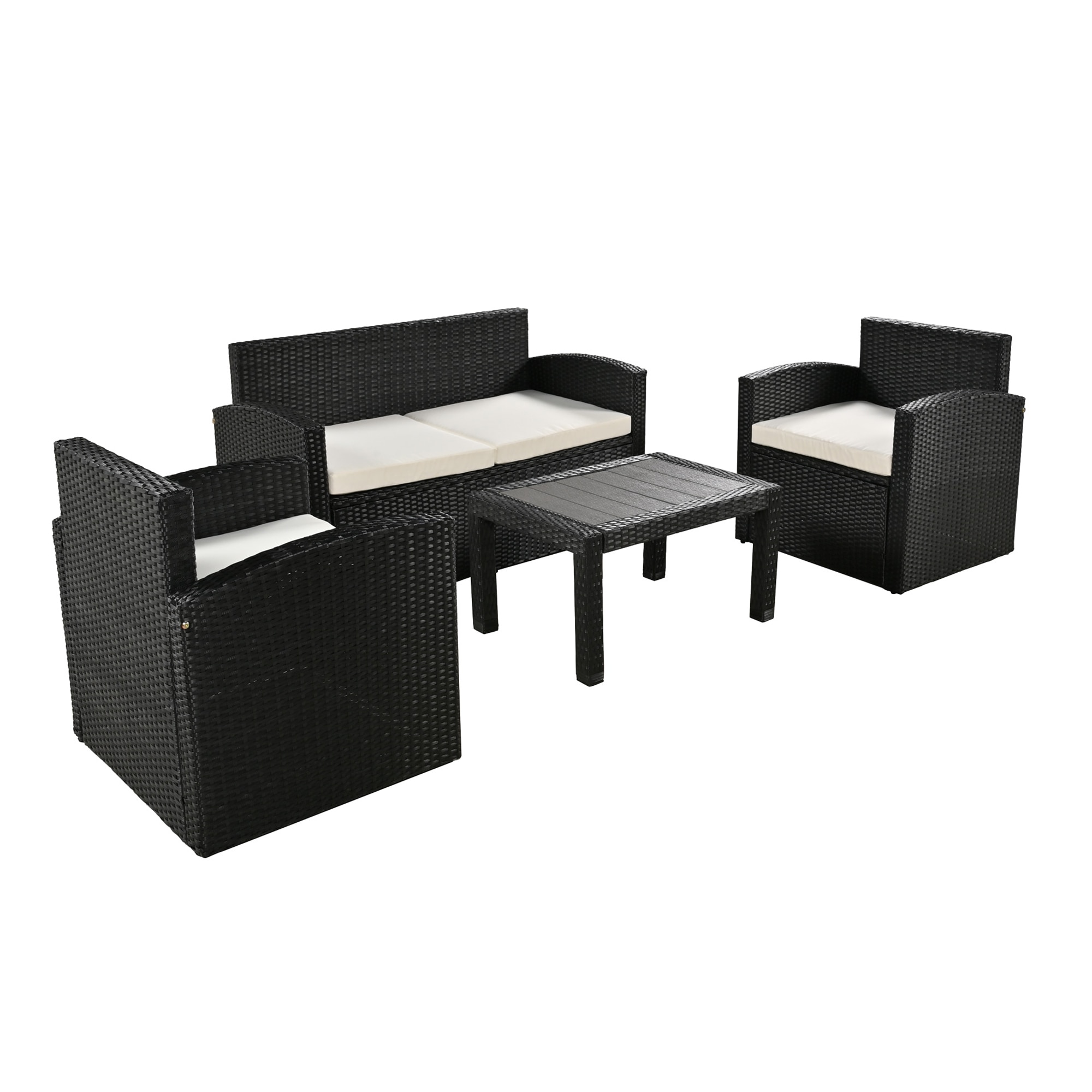 【国内発送/安心保証】ガーデンテーブルセット ラタン調 ガーデンチェアー　家具 樹脂 ホテル カフェ ベランダ テラス　屋外家具 高級 ソファ