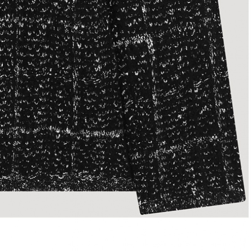 (Shes Miss) ルーズフィットチェック Vネックカーディガン_SSKCDO41120 (Shes Miss) ルーズフィットチェック Vネックカーディガン_SSKCDO41120