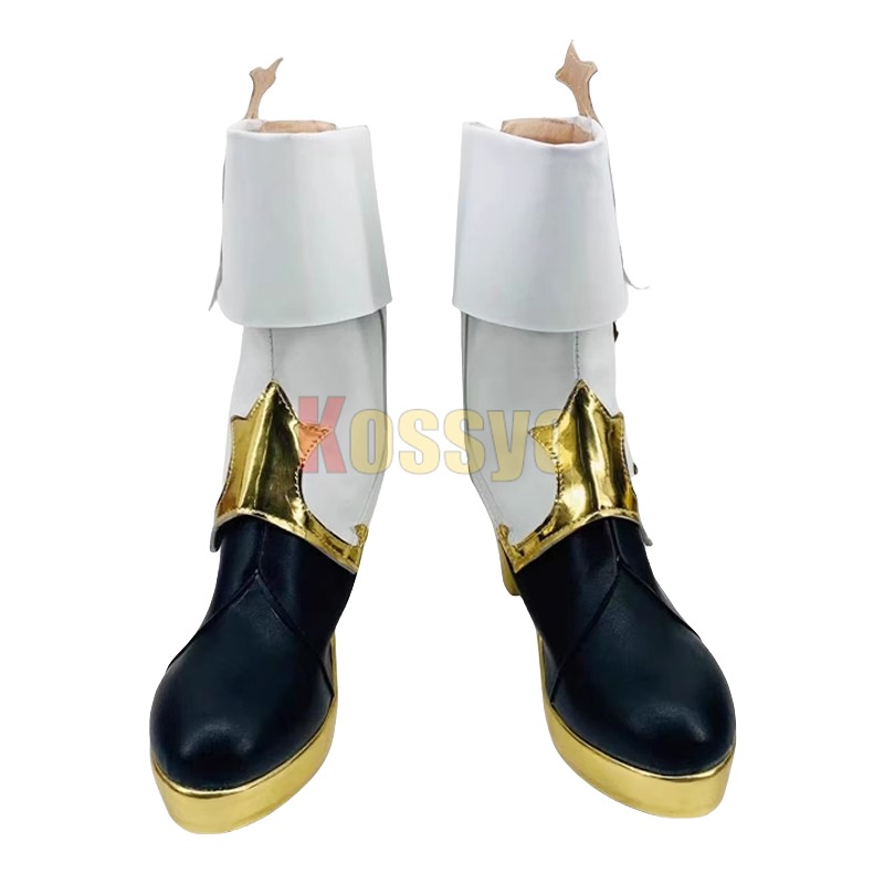 コスプレ靴 クロリンデ 原神 げんしん ウィッグ付き ブーツ 下駄 シューズ 長靴 コスプレ クリスマス ハロウィン
