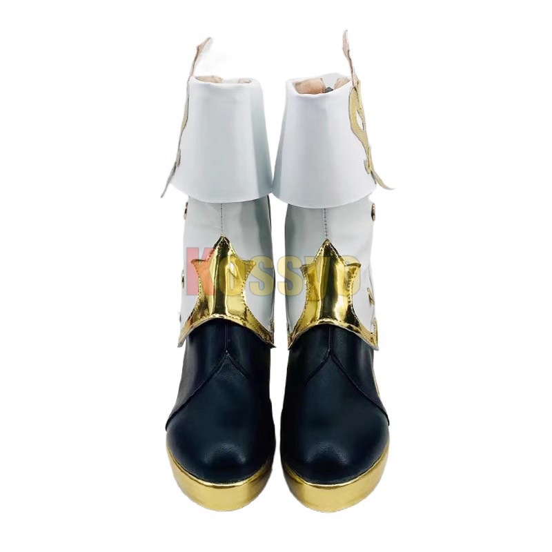 コスプレ靴 クロリンデ 原神 げんしん ウィッグ付き ブーツ 下駄 シューズ 長靴 コスプレ クリスマス ハロウィン