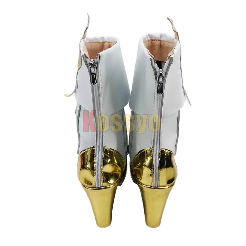 コスプレ靴 クロリンデ 原神 げんしん ウィッグ付き ブーツ 下駄 シューズ 長靴 コスプレ クリスマス ハロウィン