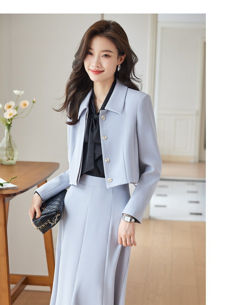 スーツ レディース 秋季 グレー カジュアル おしゃれ ジャケット セットアップ スーツ レディース 秋季 グレー カジュアル おしゃれ ジャケット セットアップ