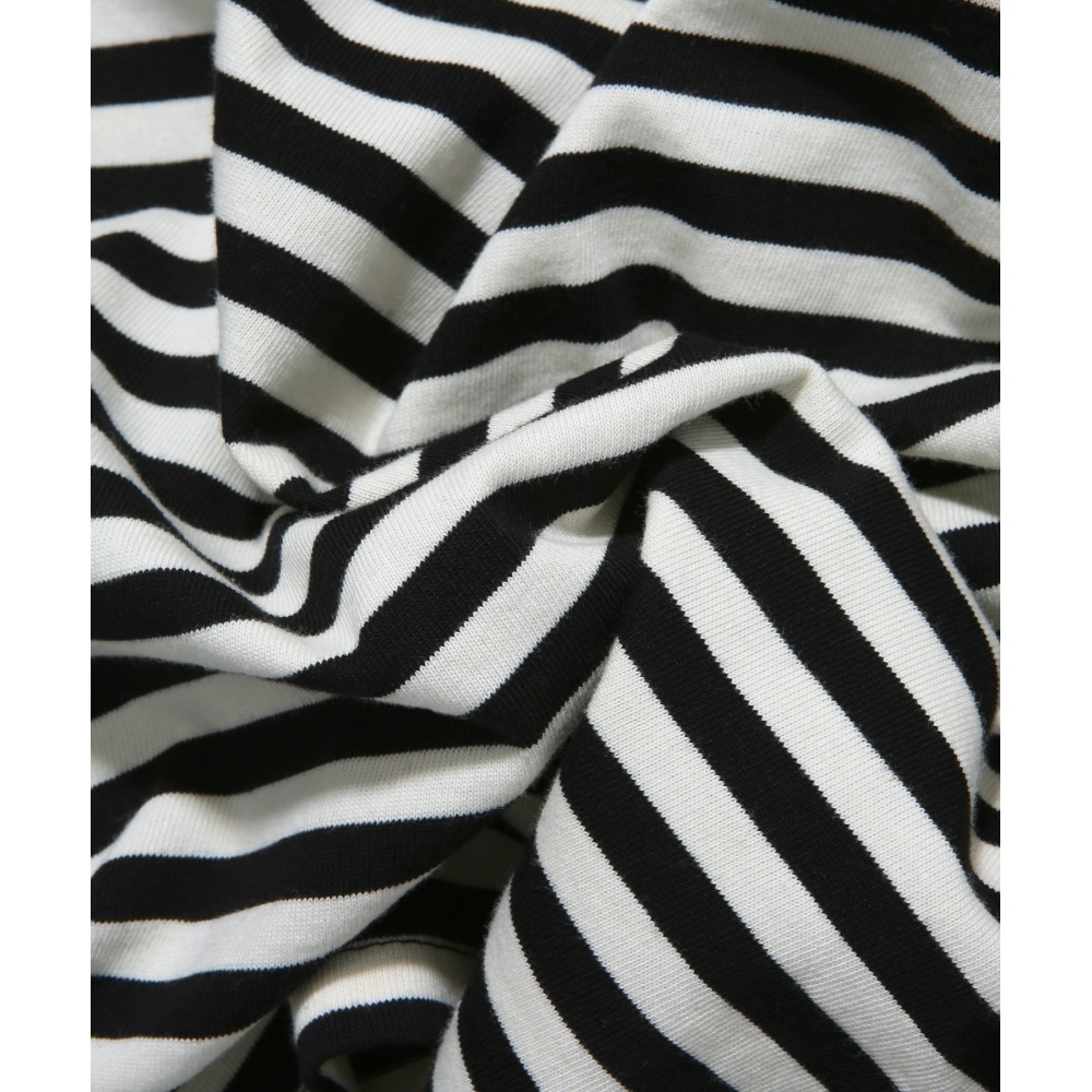 YALE (23SS) EMBROIDERY HANDSOME DAN STRIPE LS BLACK