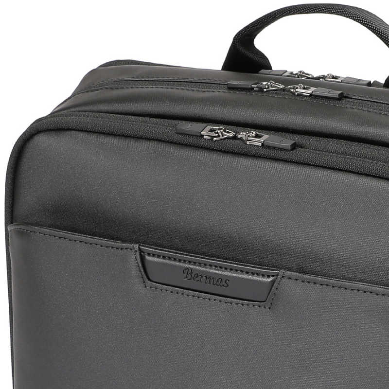 BERMAS 2層式ビジネスリュック バックパック 衣類収納ポケット付 容量拡張タイプ PC収納15インチ対応 DULITE FLEX ブラック 60644 BERMAS 2層式ビジネスリュック バックパック 衣類収納ポケット付 容量拡張タイプ PC収納15インチ対応 DULITE FLEX ブラック 60644