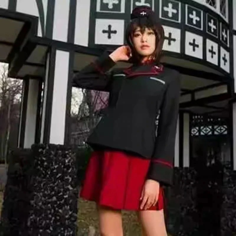 新作入荷 大 ガールズ&パンツァー Cos ディジア アニメ Cos 黒森峰女学園 コスプレスーツ 新作入荷 大 ガールズ&パンツァー Cos ディジア アニメ Cos 黒森峰女学園 コスプレスーツ