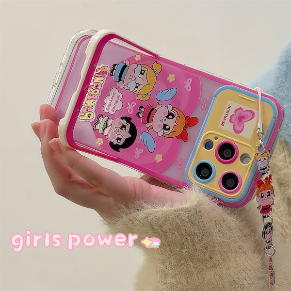 Qoo10] iphone16ケース 可愛い ストラッ