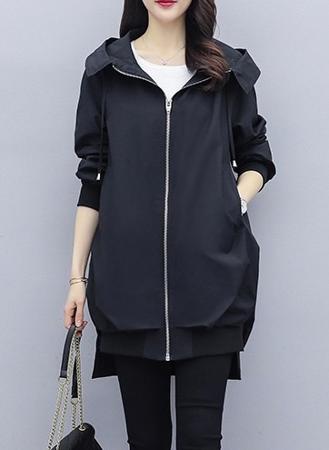 アウター コート ブルゾン ジャケット 膝丈 ひざ丈 袖あり 長袖 襟なし ストレート フード付き ファスナー ポケット 前開き 薄手 きれいめ シンプル カジュアル 大人 上品 おしゃれ アウター コート ブルゾン ジャケット 膝丈 ひざ丈 袖あり 長袖 襟なし ストレート フード付き ファスナー ポケット 前開き 薄手 きれいめ シンプル カジュアル 大人 上品 おしゃれ