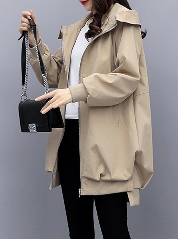 アウター コート ブルゾン ジャケット 膝丈 ひざ丈 袖あり 長袖 襟なし ストレート フード付き ファスナー ポケット 前開き 薄手 きれいめ シンプル カジュアル 大人 上品 おしゃれ アウター コート ブルゾン ジャケット 膝丈 ひざ丈 袖あり 長袖 襟なし ストレート フード付き ファスナー ポケット 前開き 薄手 きれいめ シンプル カジュアル 大人 上品 おしゃれ