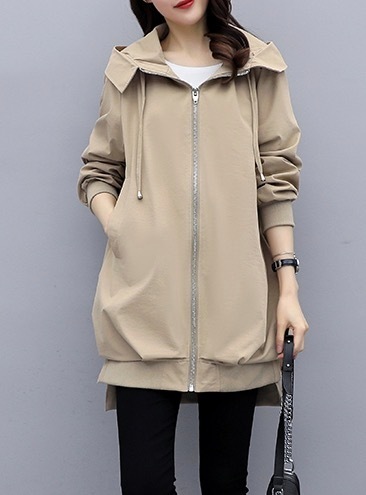 アウター コート ブルゾン ジャケット 膝丈 ひざ丈 袖あり 長袖 襟なし ストレート フード付き ファスナー ポケット 前開き 薄手 きれいめ シンプル カジュアル 大人 上品 おしゃれ アウター コート ブルゾン ジャケット 膝丈 ひざ丈 袖あり 長袖 襟なし ストレート フード付き ファスナー ポケット 前開き 薄手 きれいめ シンプル カジュアル 大人 上品 おしゃれ