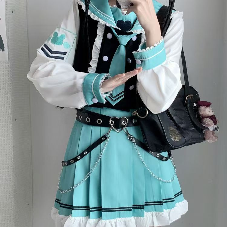JK制服女子大生風セーラー服和風甘可愛い学生服韓国ファッション春秋服