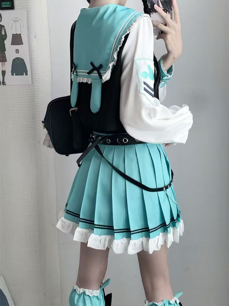 JK制服女子大生風セーラー服和風甘可愛い学生服韓国ファッション春秋服