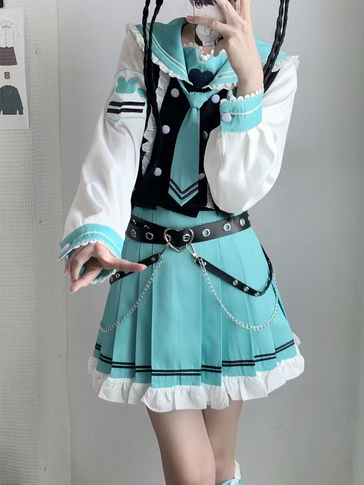 JK制服女子大生風セーラー服和風甘可愛い学生服韓国ファッション春秋服
