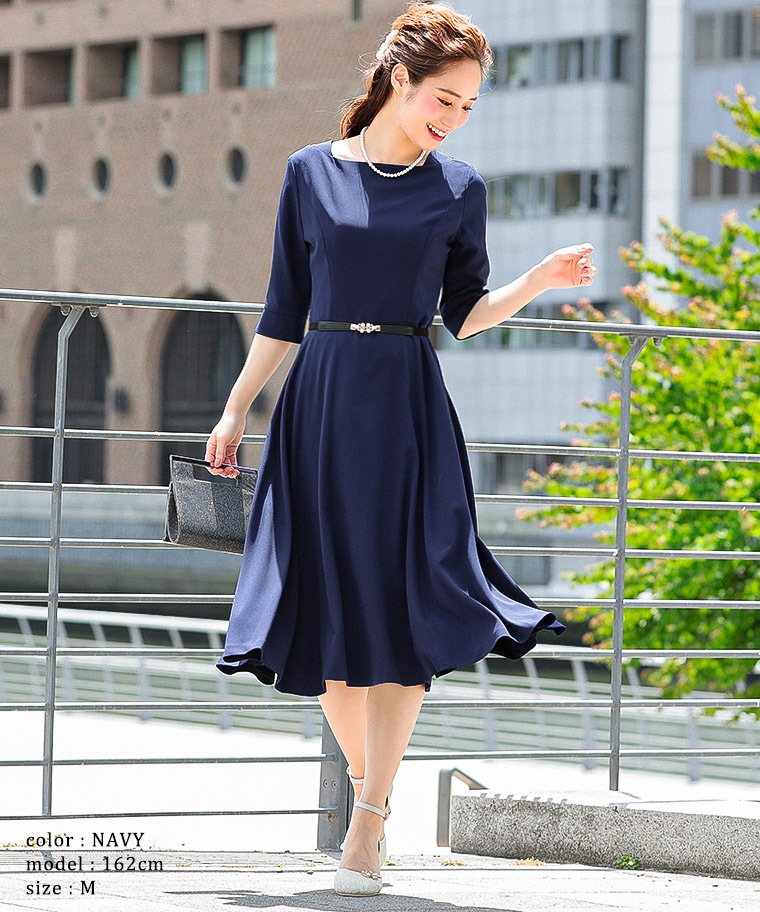ムベルト ファッションレター クラシカルドレスワンピース レディース服 ベルトセット センターお Www Blaskogabyggd Is