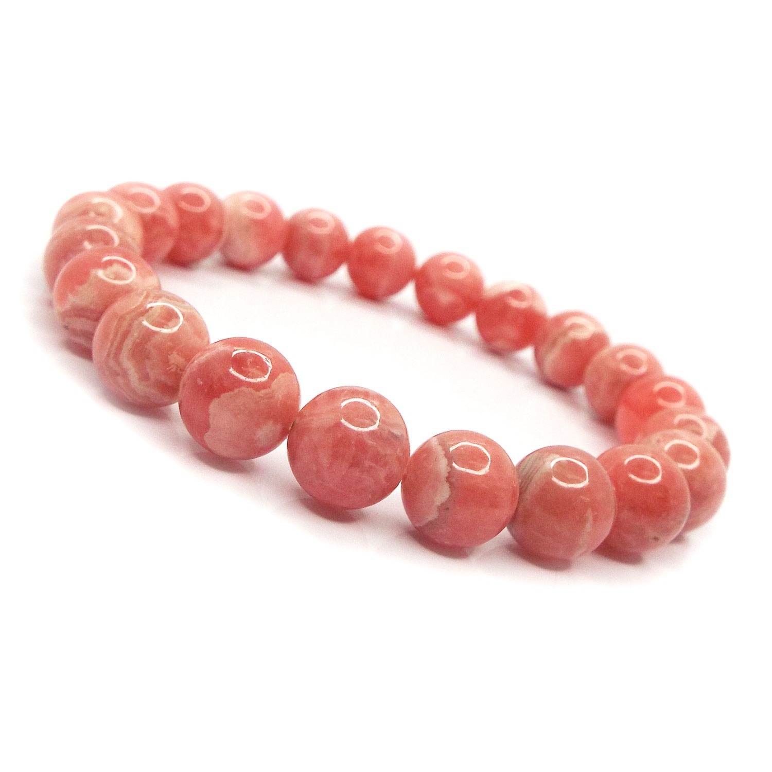 天然石 パワーストーン インカローズ ブレスレット 約9mm アルゼンチン産 天然石 パワーストーン インカローズ ブレスレット 約9mm アルゼンチン産